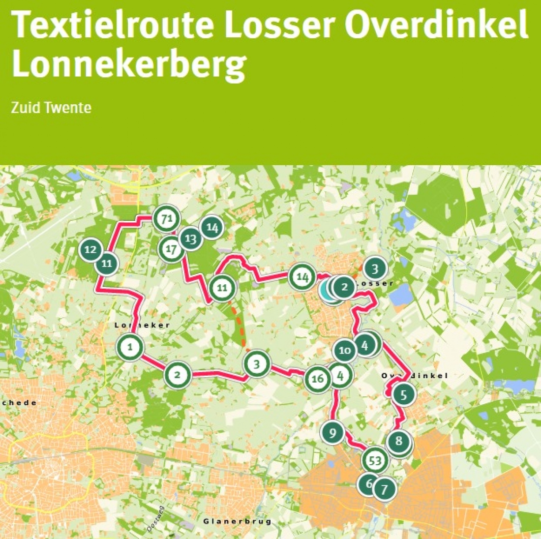 textielroute fietsroute twente losser vanheektextiles