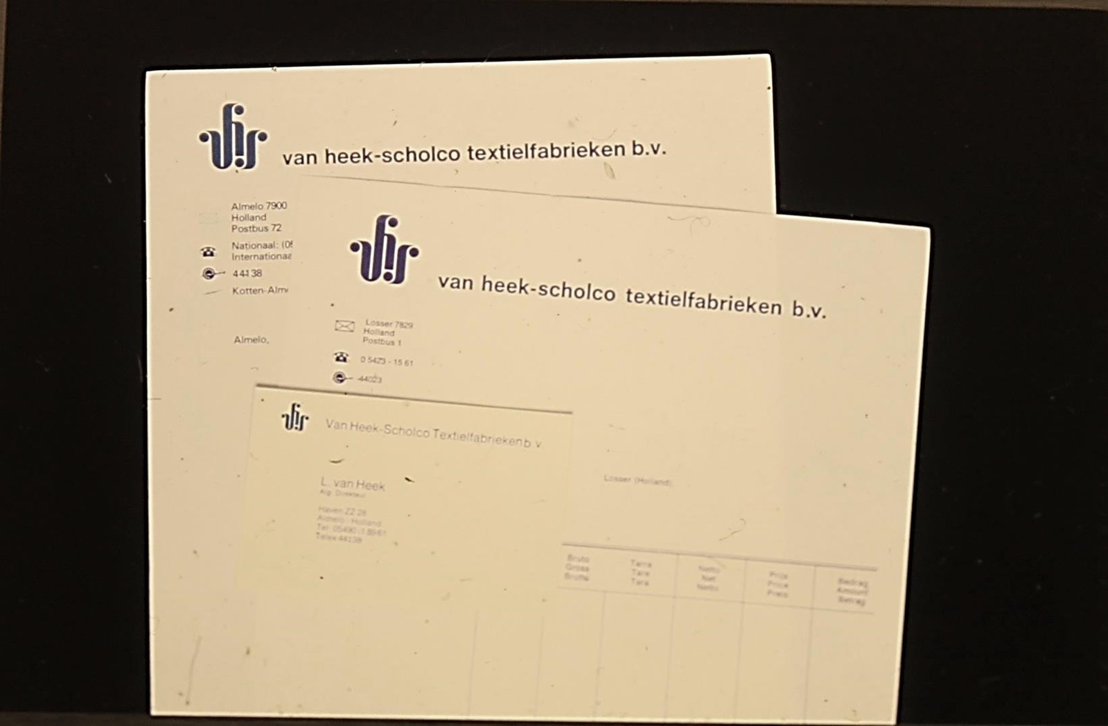 van heek scholco textielfabrieken vanheektextiles history